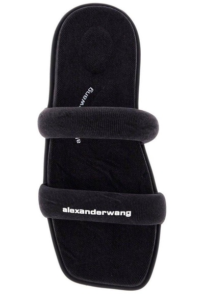 Alexander Wang Jay Square Toe Denim Sandals