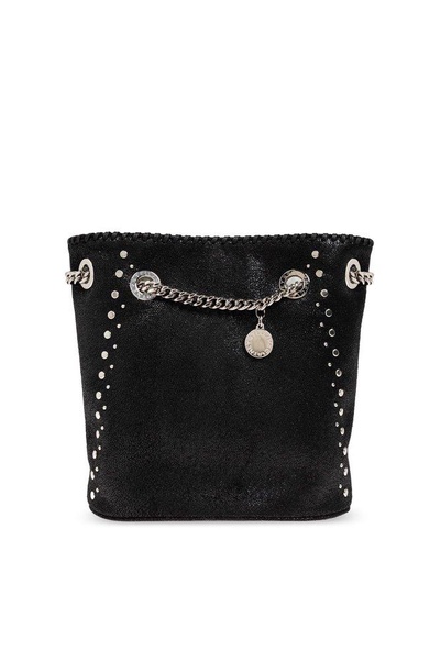 Stella McCartney Falabella Logo Charm Studded Bucket Bag