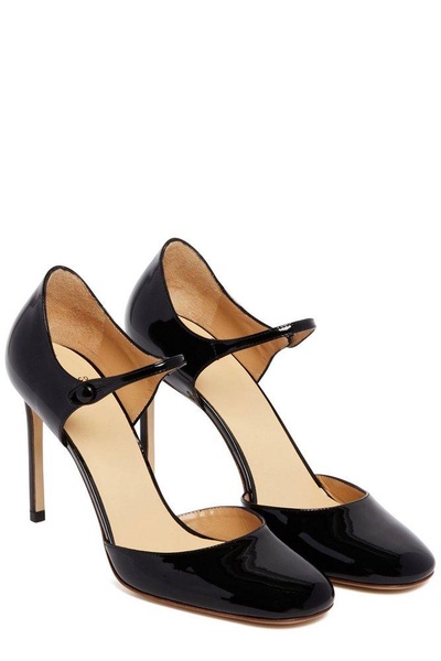 Francesco Russo Back Mary Jane Heeled Pumps