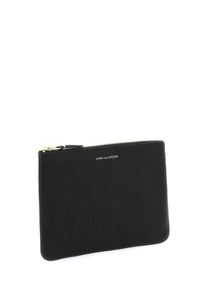 Comme des Garçons Wallet Logo Printed Zip-Up Pouch