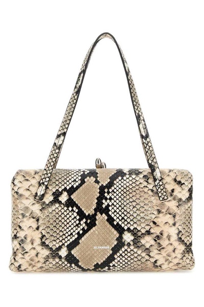 Jil Sander Snakeskin Printed Tote Bag