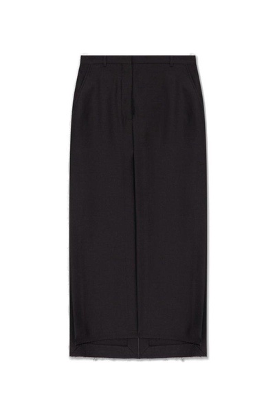 Lanvin High Waist Slit Maxi Skirt