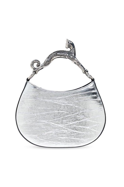 Lanvin Cat Embellished Handle Tote Bag