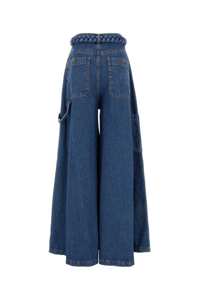 Etro Wide Leg High Waist Jeans