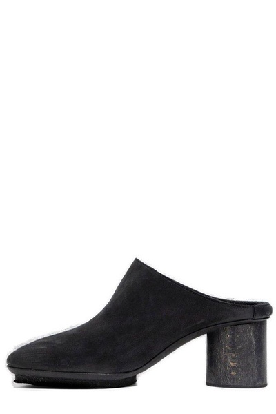 Uma Wang Square Toe Stone Mules