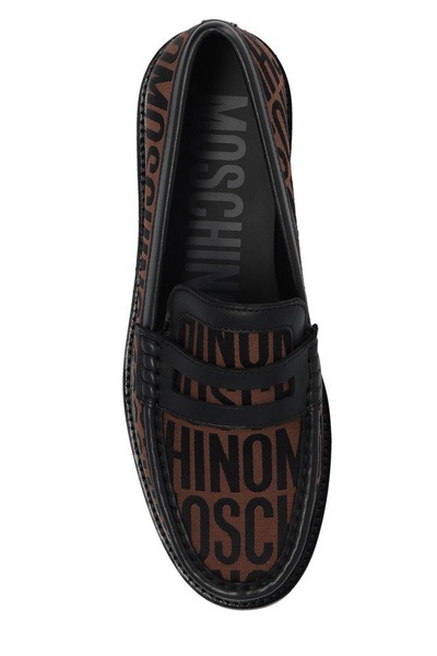 Moschino Allover Logo Printed Loafers