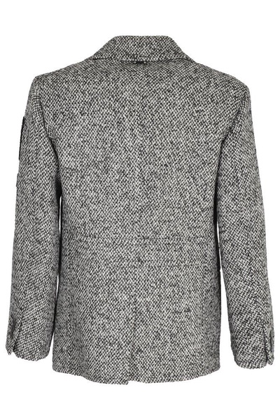 Neil Barrett Double Breasted Slim Fit Peacoat