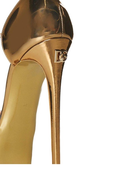 Dolce & Gabbana Metallic Platform Sandals