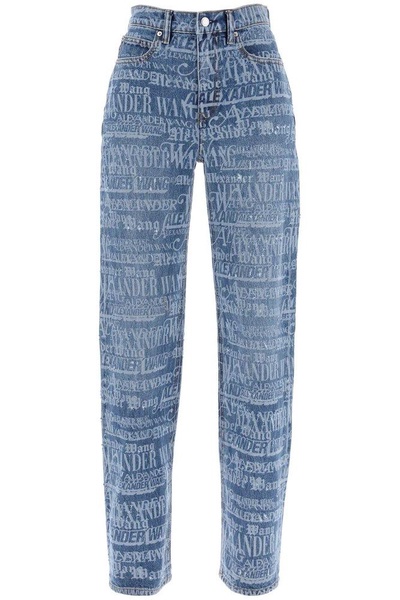 Alexander Wang Ez Mid-Waisted Straight-Leg Jeans