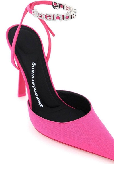 Alexander Wang Delphine 105 Logo Strap Pumps