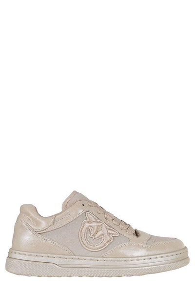 Pinko Logo-Embroidered Lace-Up Sneakers