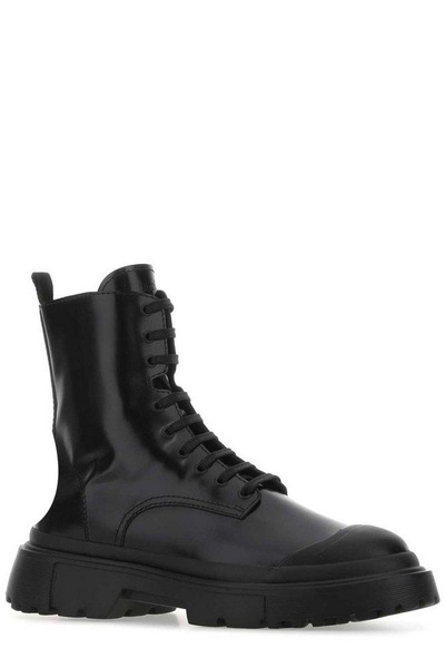 Hogan H619 Combat Lace-Up Boots