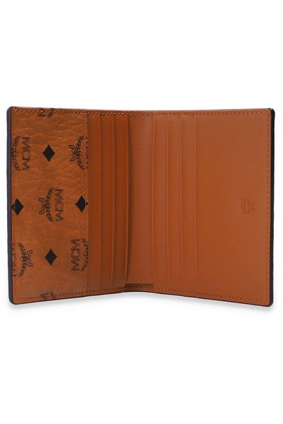 MCM Monogram Printed Mini Bi-Fold Wallet