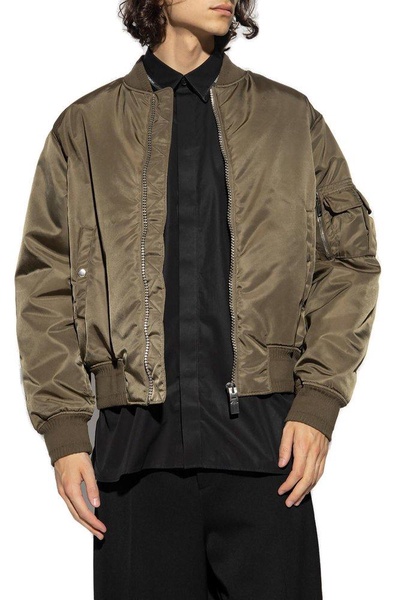 Givenchy	Logo Printed Zipped Bomber Jacket