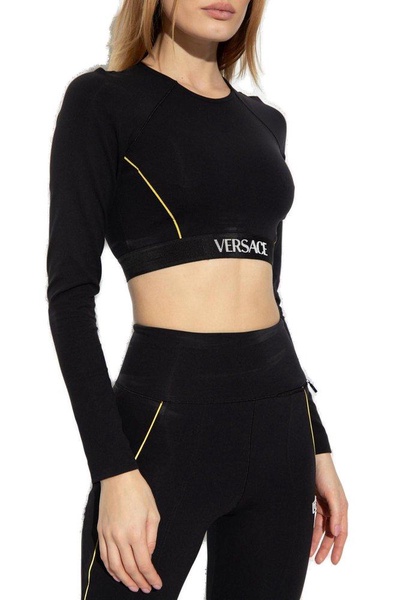 Versace Long-Sleeved Cropped Top