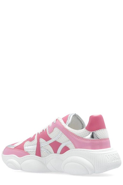 Moschino Panelled Lace-Up Sneakers