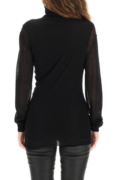 Ann Demeulemeester Tess High Neck Knit Sweater