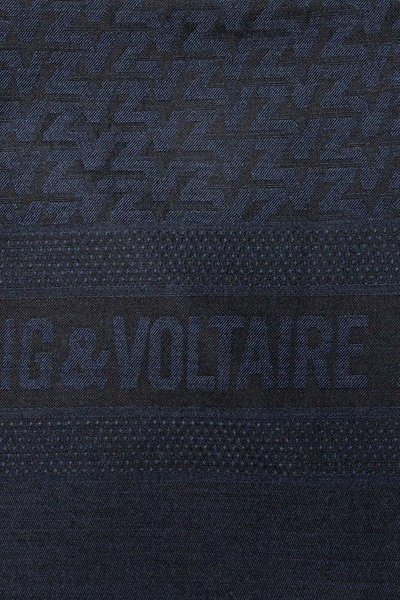 Zadig & Voltaire Initiale Glenn Logo Detailed Scarf