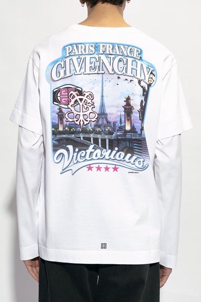 Givenchy Graphic Printed Long-Sleeve T-Shirt