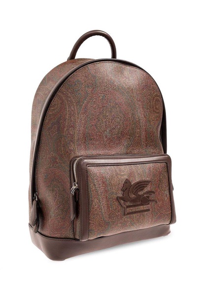 Etro Pegaso Motif Paisley Jacquard Backpack