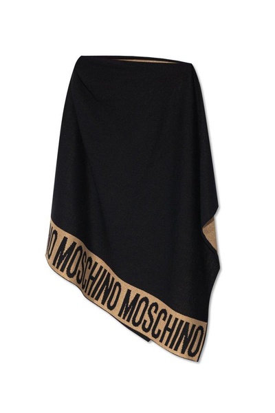 Moschino Logo Trim Poncho