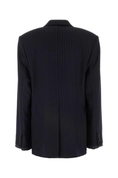 Miu Miu Pinstriped Single-Breasted Tailored Blazer