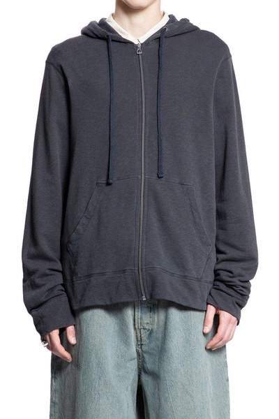 James Perse Vintage French Terry Zip-Up Hoodie