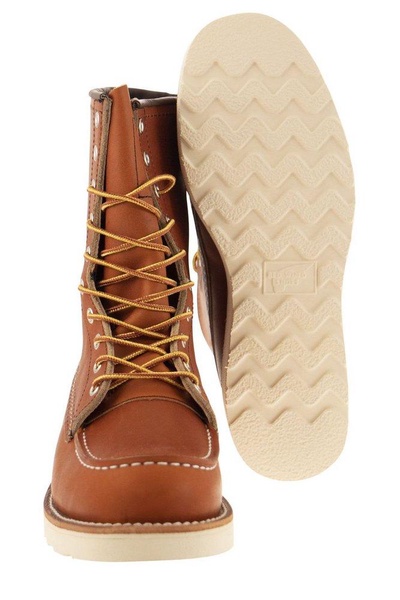 Red Wing Shoes Round Toe Lace-Up Boot