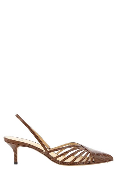 Francesco Russo Slingback Pointed-Toe Pumps