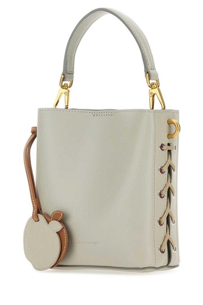 Stella Mccartney Woman Light Grey Synthetic Leather Veuve Clicquot Bucket Bag