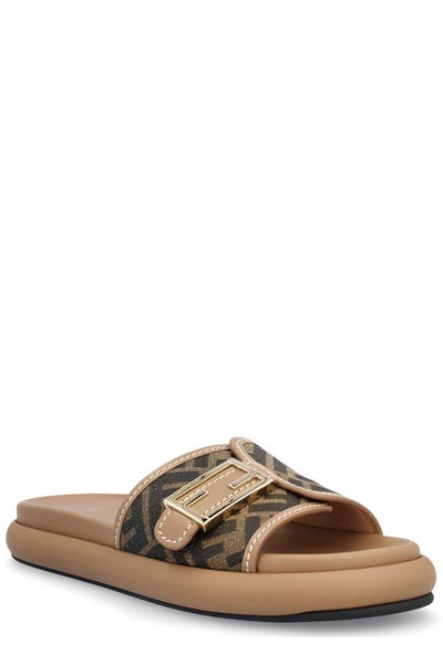 Fendi Wide-Band Flat Slides