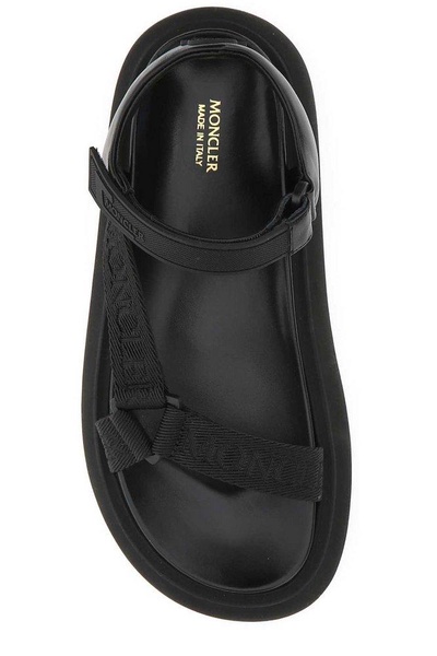 Moncler Logo Detailed Round Toe Sandals