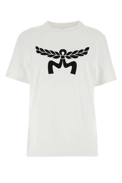 MCM Laurel Logo Printed Crewneck T-Shirt