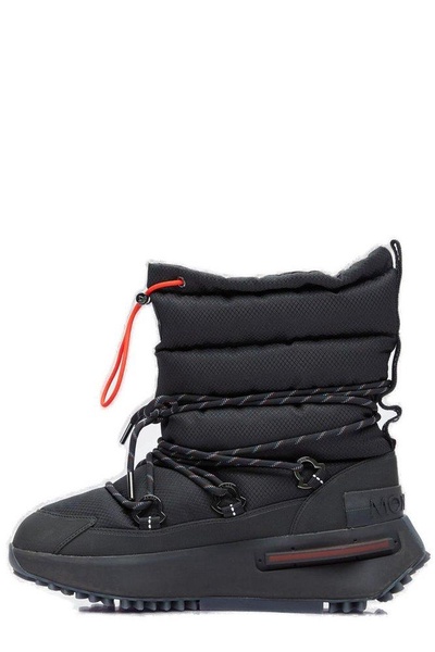 Moncler X Adidas Originals Logo Detailed Ankle Boots