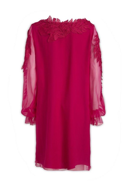 Alberta Ferretti Long-Sleeved Mini Dress