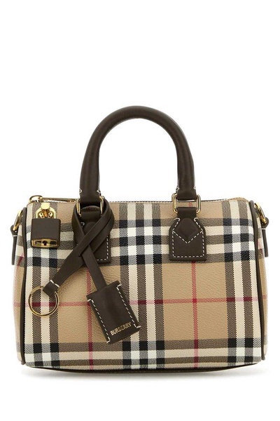 Burberry Checked Mini Bowling Bag