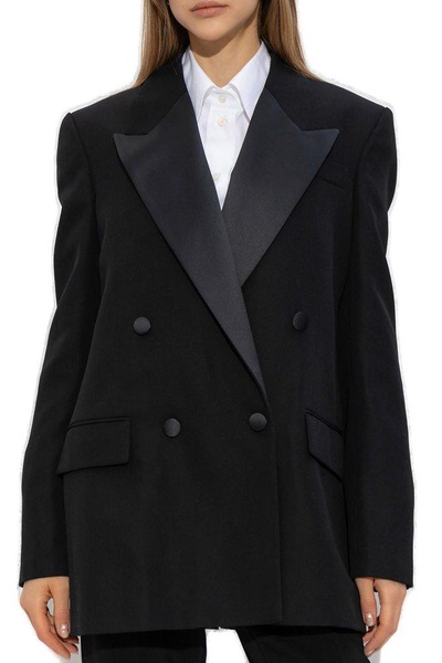 Stella McCartney Tuxedo Satin-Lapels Tailored Blazer