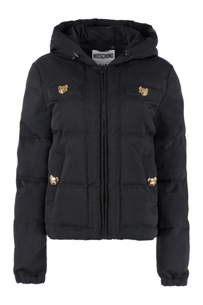 Moschino Teddy Bear Embellished Hooded Jacket