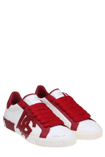 Dolce & Gabbana Portofino Logo Patch Sneakers