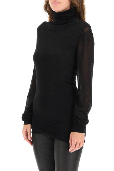 Ann Demeulemeester Tess High Neck Knit Sweater