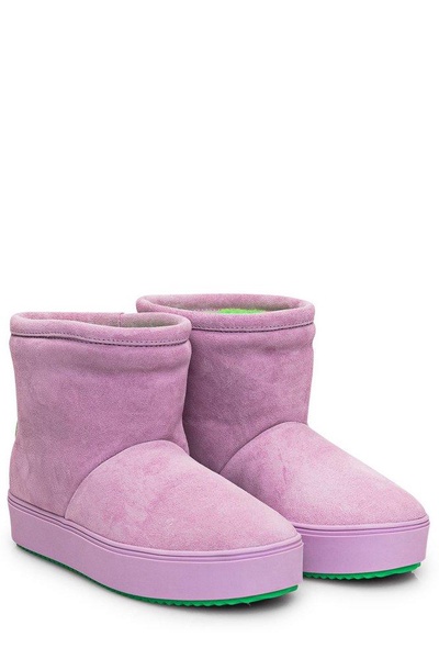 Chiara Ferragni Eyelike-Patch Round-Toe Boots