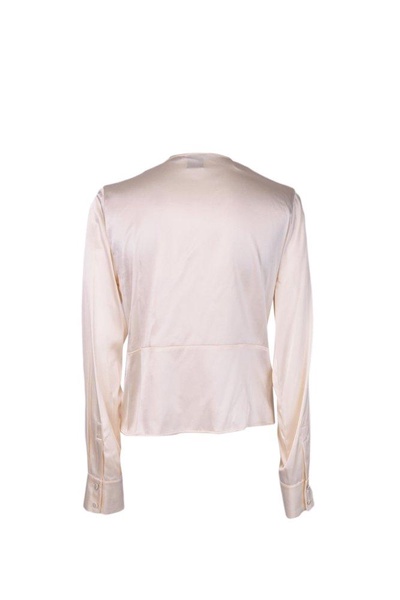 Pinko V-Neck Satin Blouse