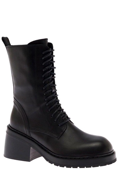 Heike Ann Demeulemeester Women's Black Leather Boots