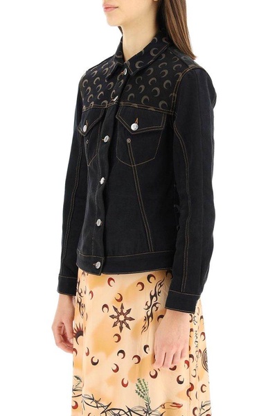 Marine Serre Moon Motif Denim Jacket