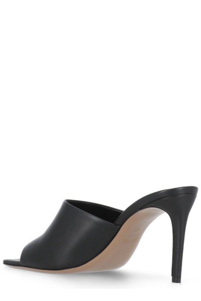 Paris Texas Square Open Toe Heeled Mules