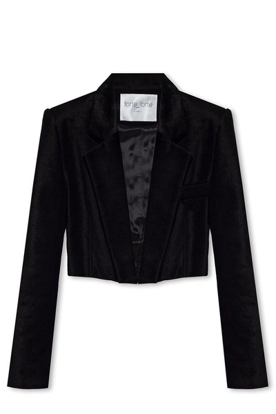 Forte Forte Cropped blazer in velvet