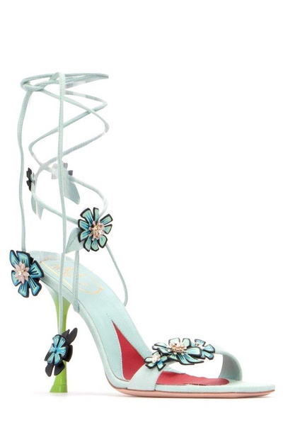 Roger Vivier Blossom High Stiletto Heel Sandals