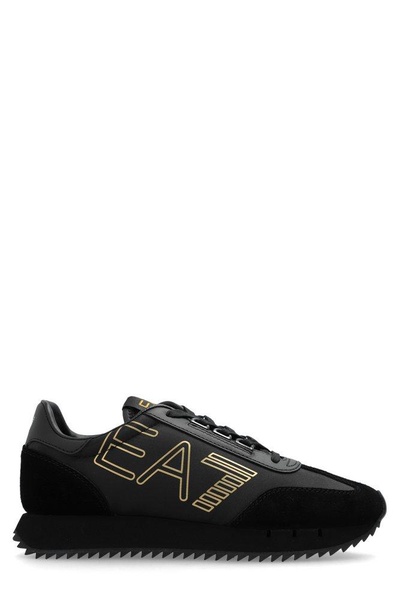 Ea7 Emporio Armani Vintage Logo Printed Sneakers