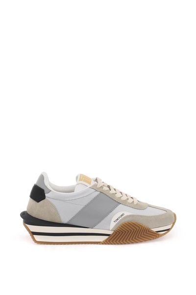 Tom Ford James Sneakers In Lycra And Suede Leather