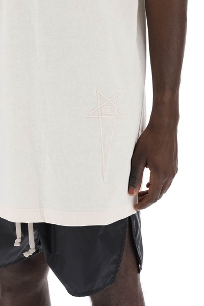 "organic cotton jersey top by rick owens x champion in dylan